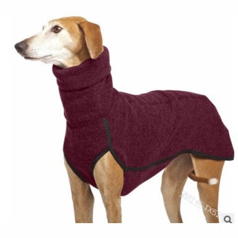 Hundemantel aus Sweatshirt-Stoff mit Taschen