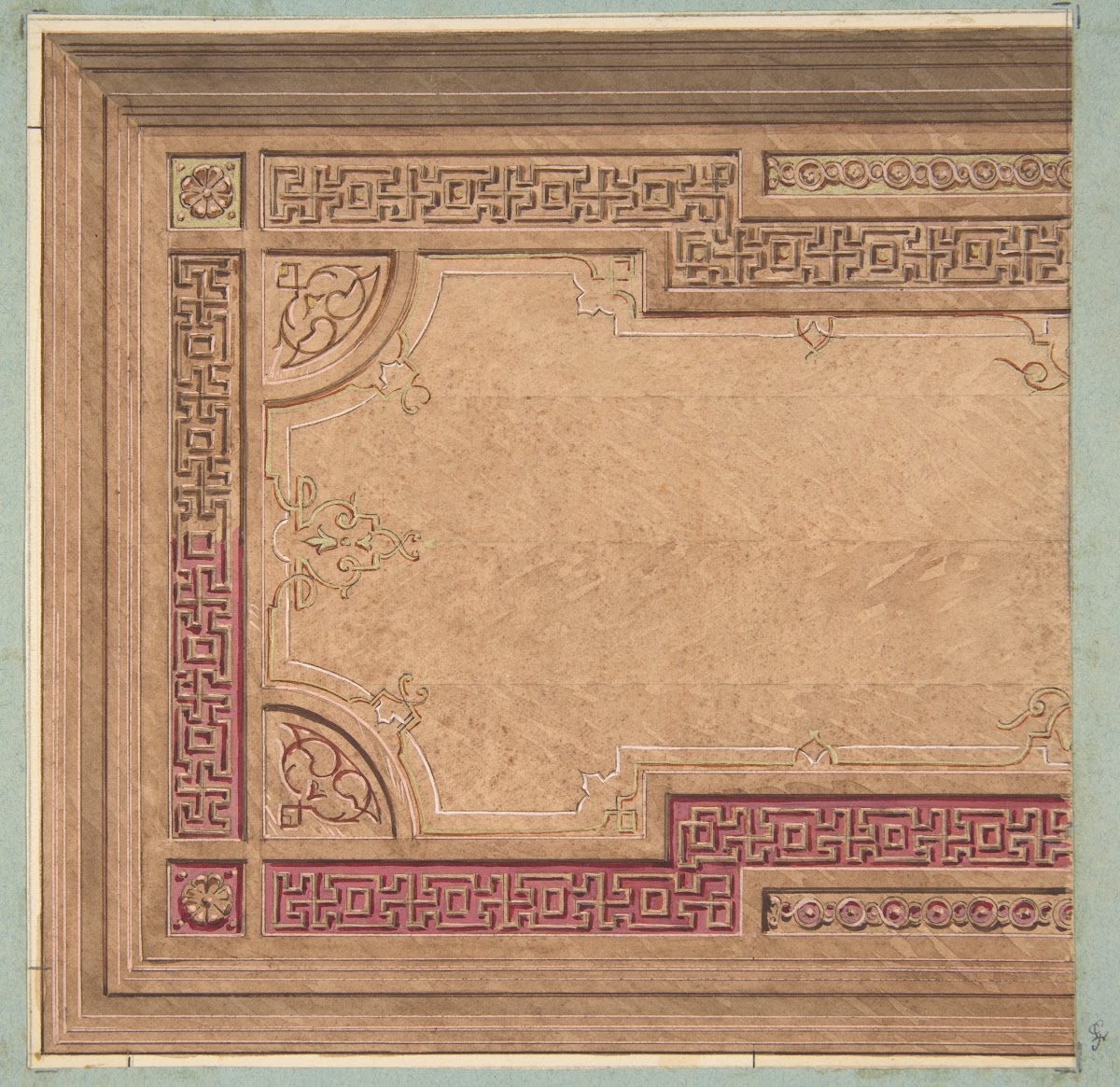 Partial Design for the decoration of a ceiling 184097