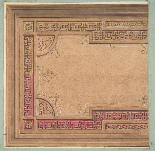 Partial Design for the decoration of a ceiling 184097