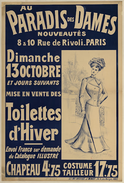 Au Paradis des Dames nouveautés Toilettes dHiver 1901