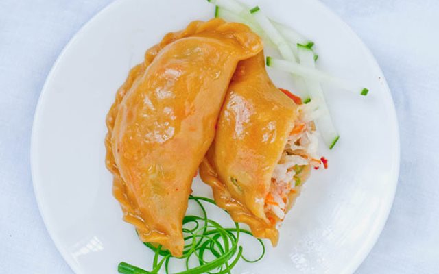 Bánh Gối Khoai Lang Nhân Rau Củ