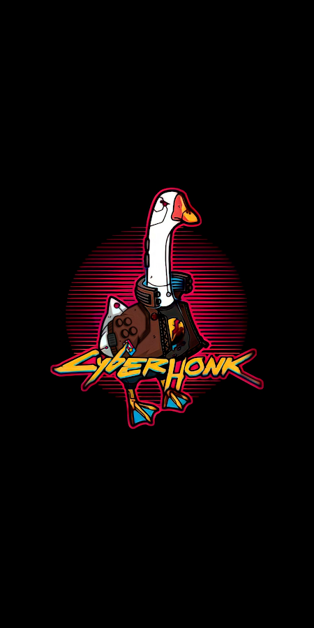 Cyberhonk Duck Phone Wallpaper