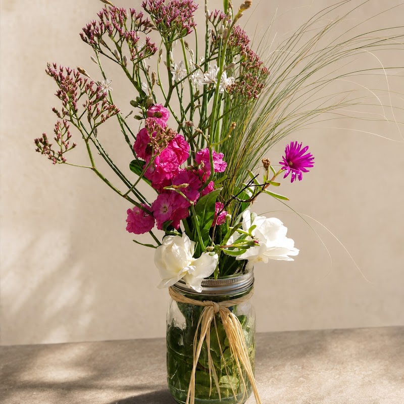 Magenta White Jar