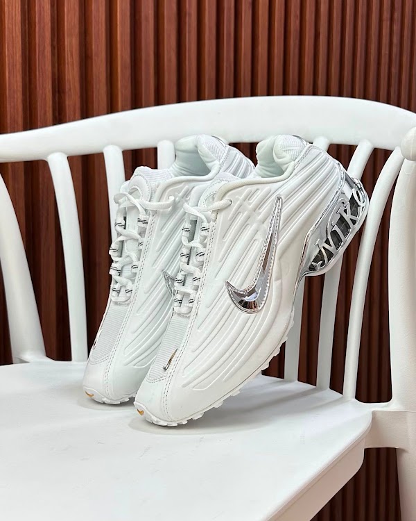 Nike Shox R4 Blanco Plata