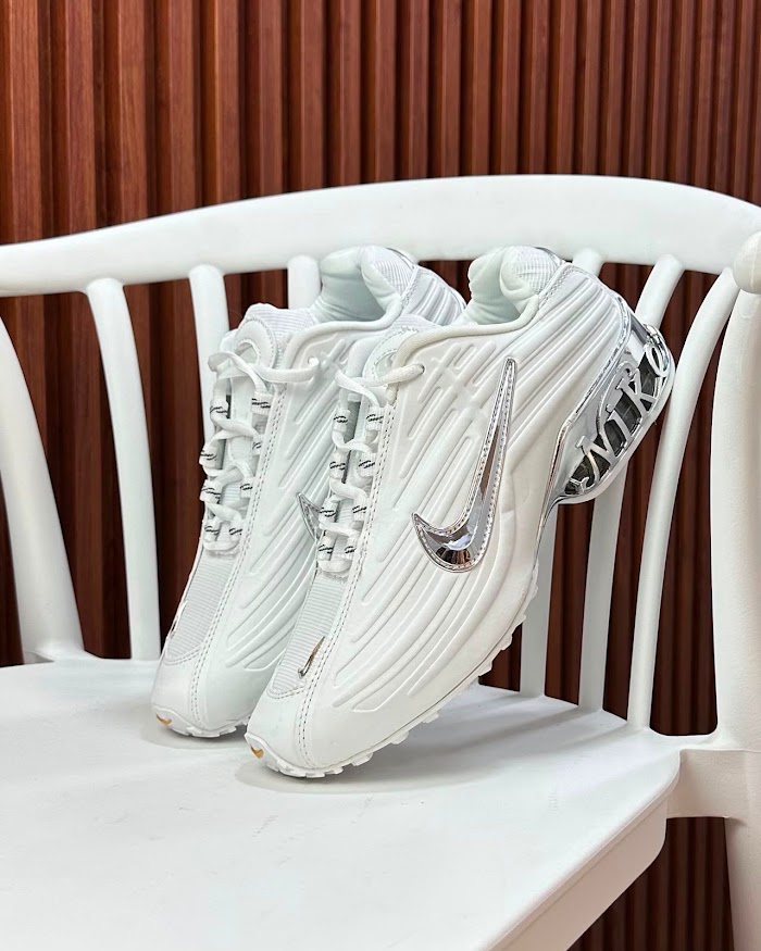 Nike Shox R4 Blanco Plata