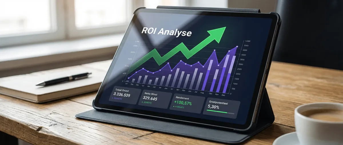 Analytisch dashboard voor ROI berekening van procesautomatisering