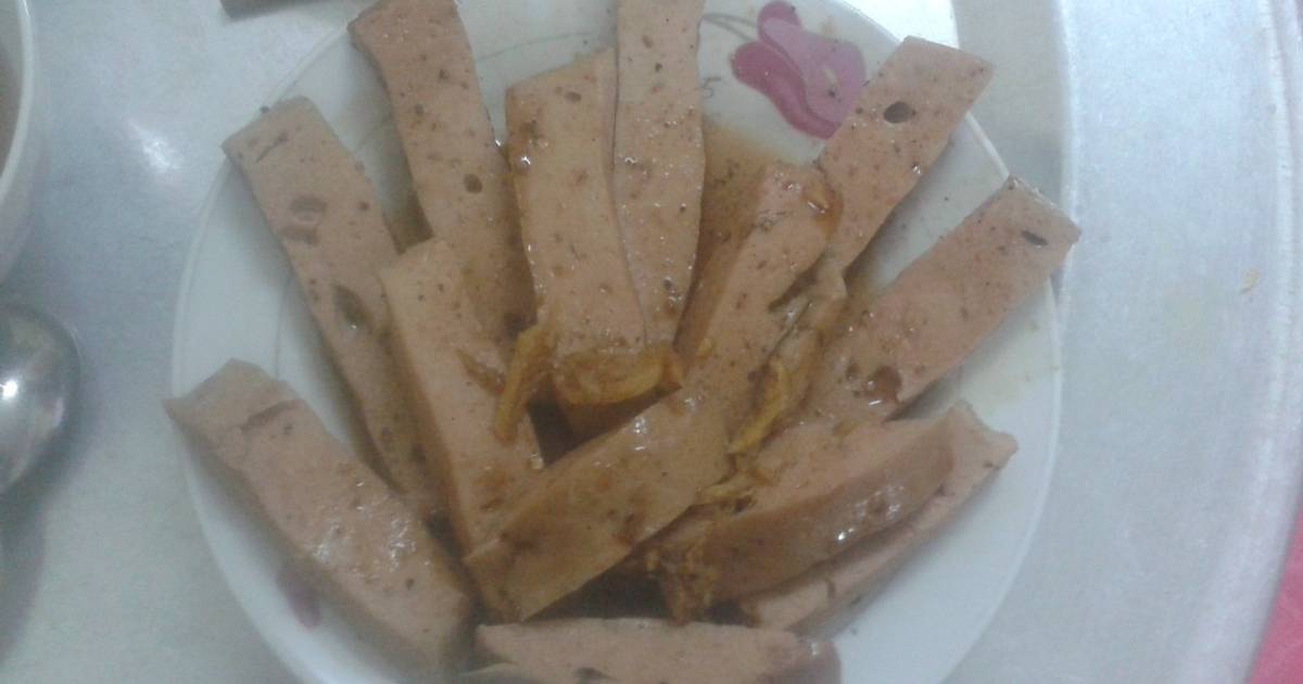 Giò lụa rim tiêu gừng