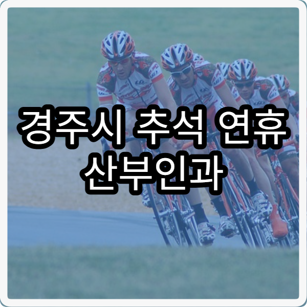 경주시 추석 연휴 산부인과 진료 병원 응급 진료 포함 정보