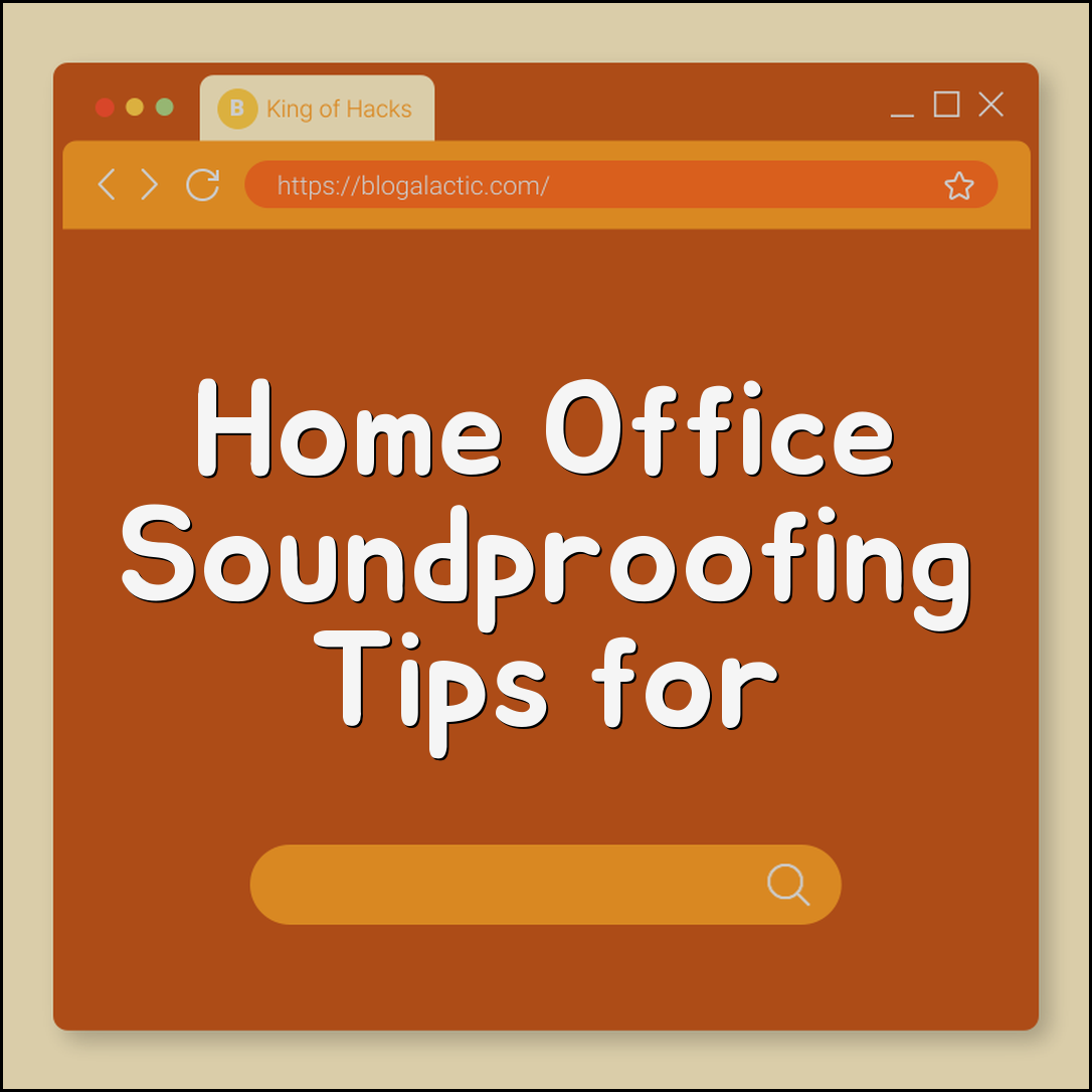Home office soundproofing for better focus (foam, layout)