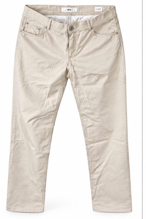Dama - Pantaloni damă BRAX crem, mărimea XXL