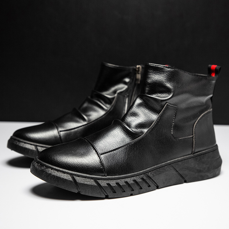 Modische Herren-Stiefel, gefüttert, im britischen Stil