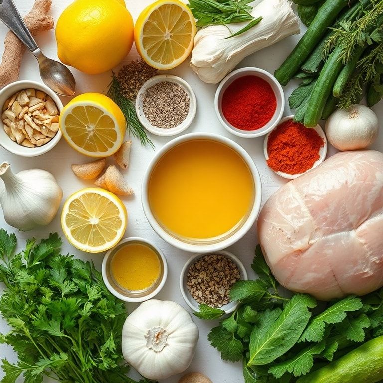 Ingredients for Lemon Ginger Garlic Soup for Ultimate Immune Support: Quick & Easy Immune Boost