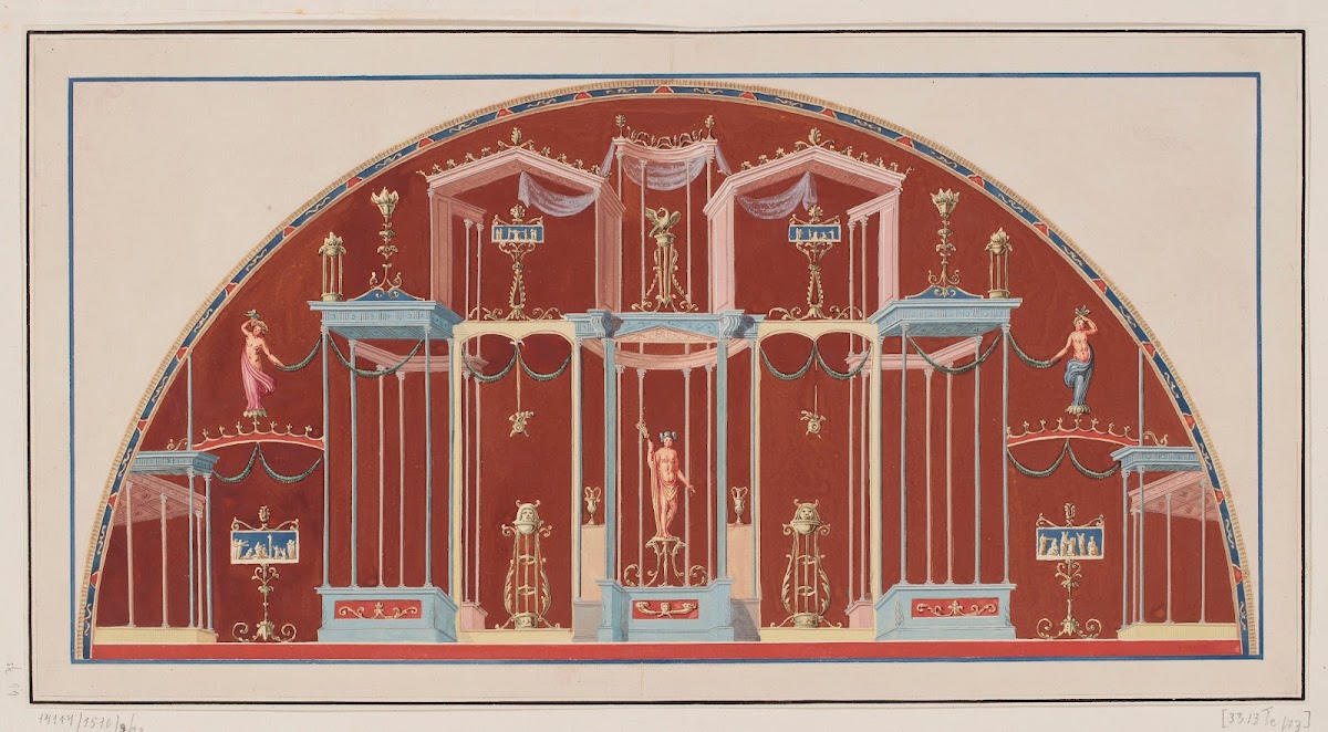 Vestigia delle Terme di Tito Sordino ornamentation in room 29 1776