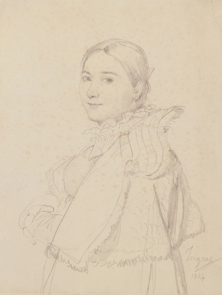 Madame Jean Auguste Dominique Ingres née Madeleine Chapelle 1814