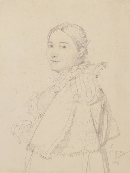 Madame Jean Auguste Dominique Ingres née Madeleine Chapelle 1814