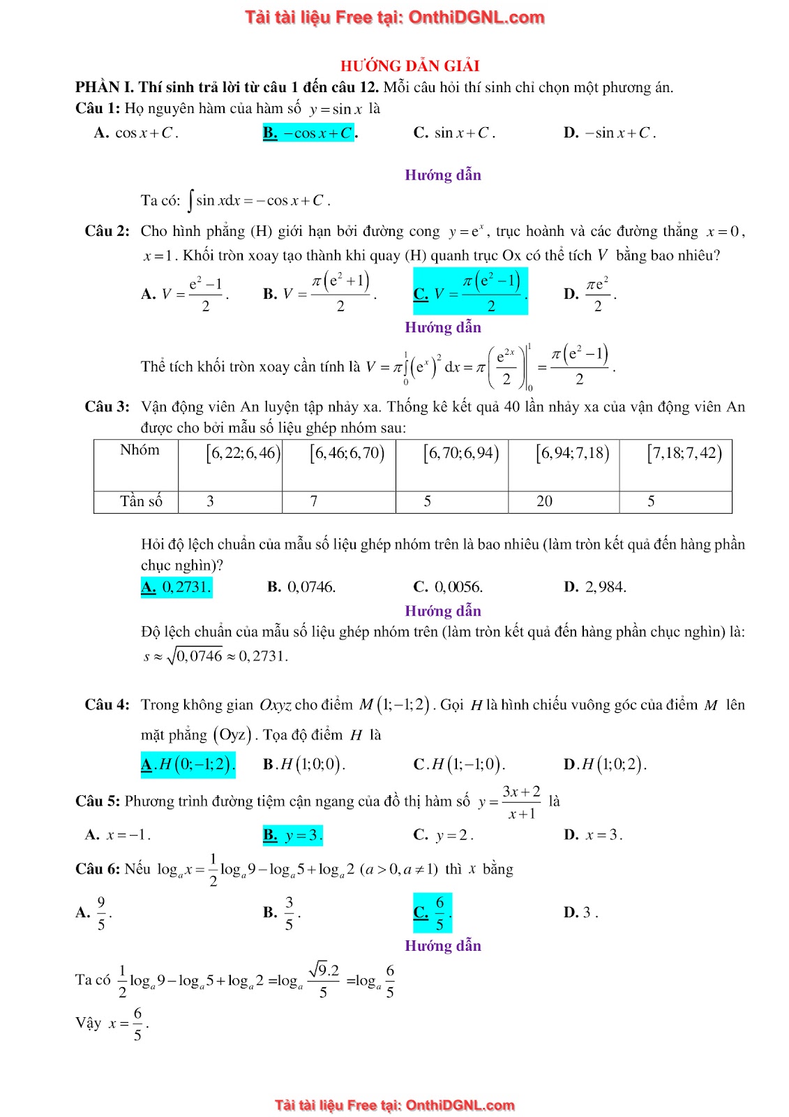 32 đề phát triển minh họa môn toán - có đáp án