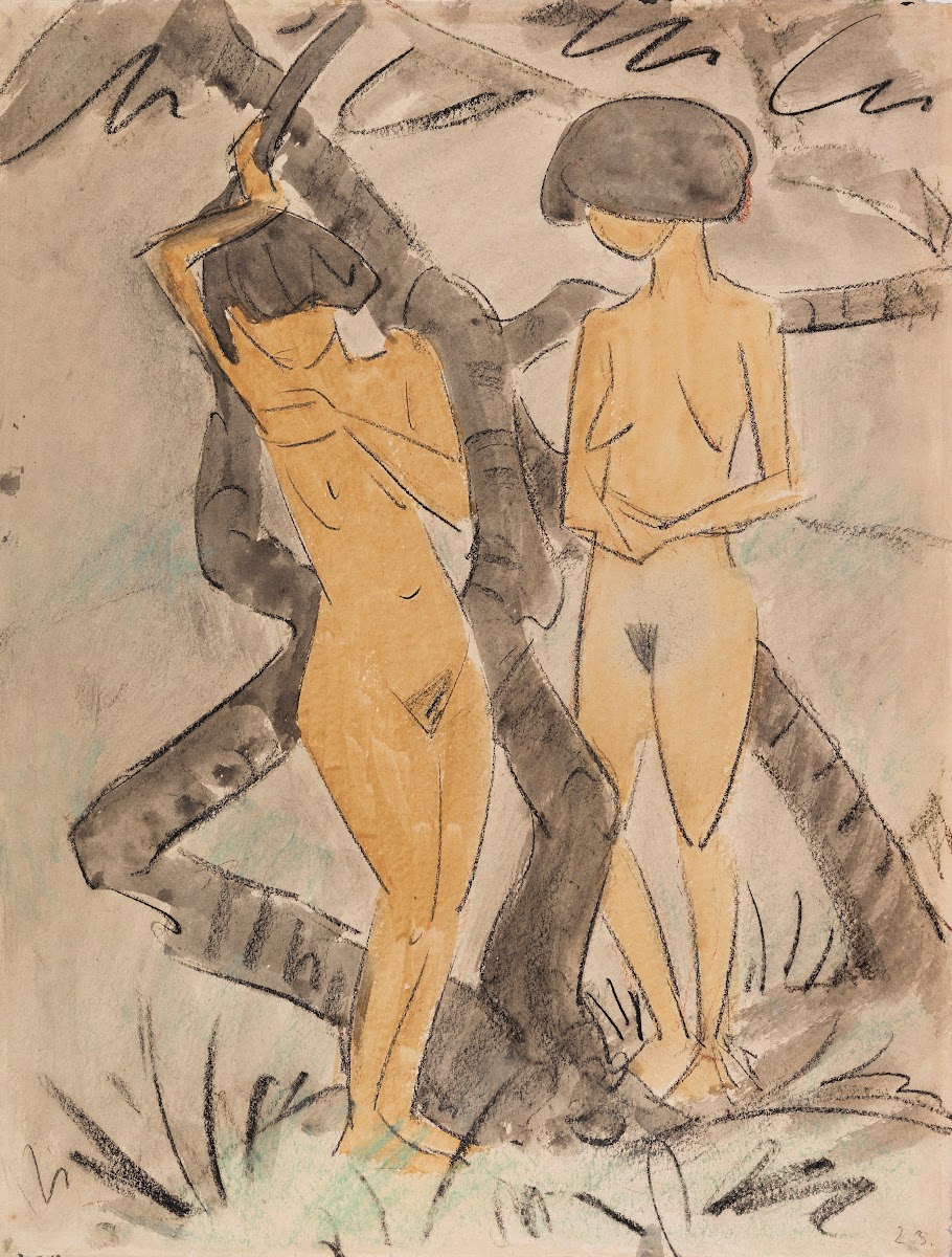 Zwei Mädchenakte ca 1923