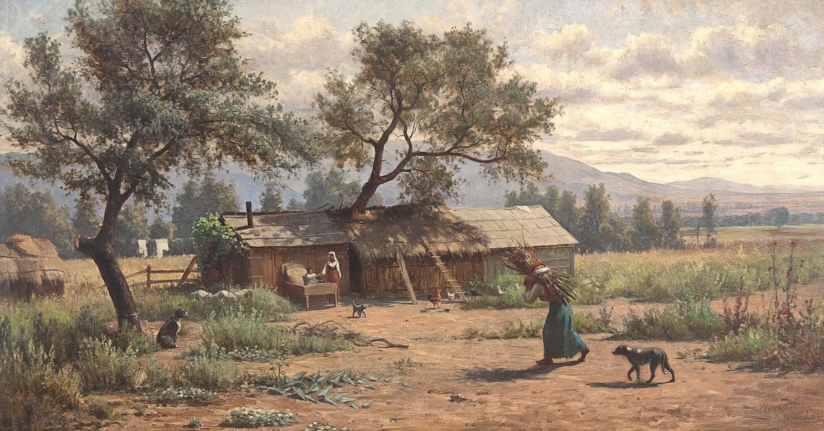 Settlement in the Napa Valley Near St Helena California 1885
