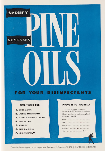 Specify Hercules Pine Oils for Your Disinfectants 1948