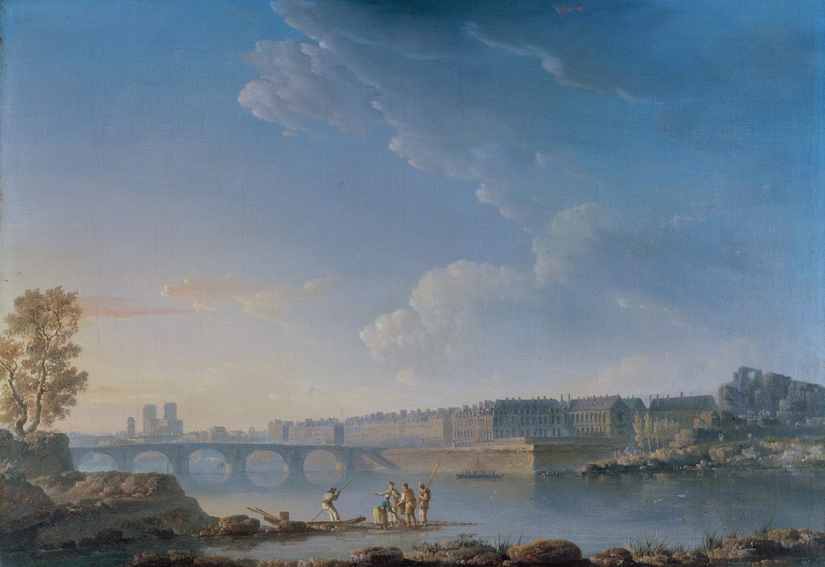 Le Pont de la Tournelle lîle Saint Louis lîle Louviers 1780