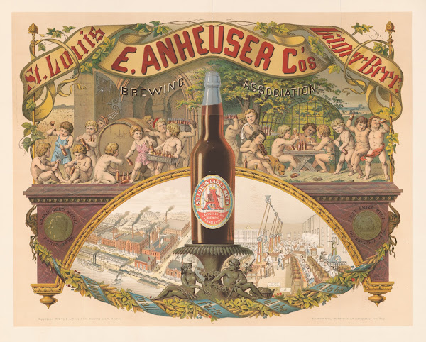E Anheuser Cos Brewing Association St Louis lager beer 1879