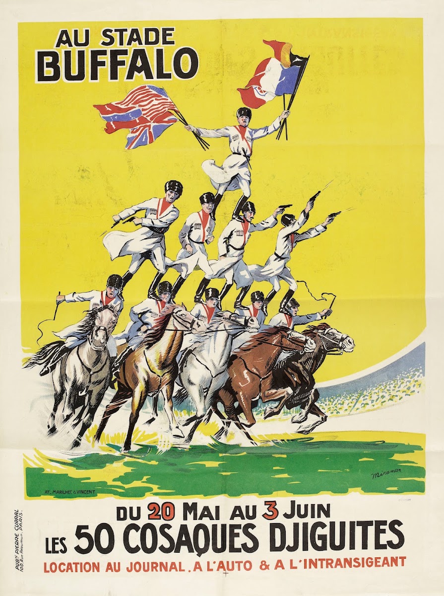 Au Stade Buffalo Du 20 Mai Au 3 Juin Les 50 Cosaques Djiguites 1925
