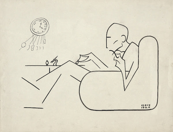 Caricature of MarcelDuchamp 1920