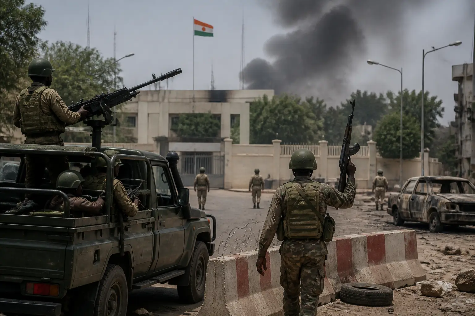Editorial image for Niger's military junta faces mutiny as soldiers attack key locations