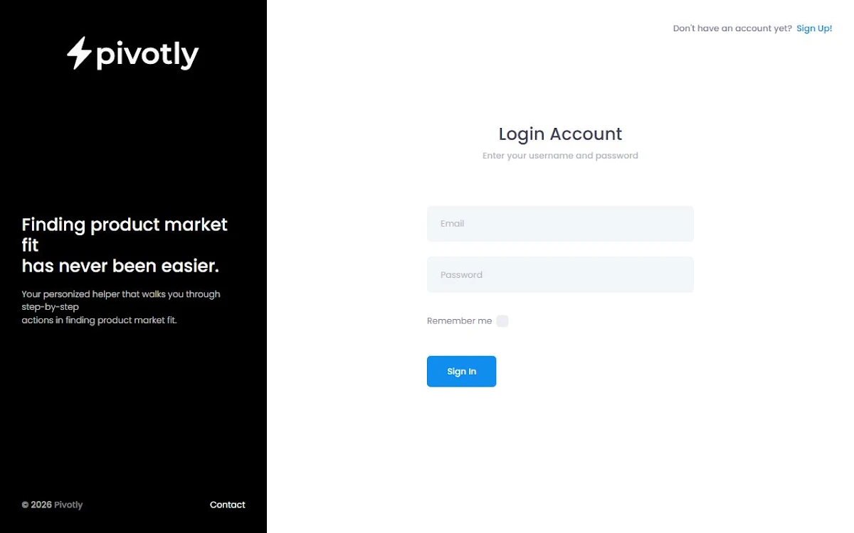 Captura de Pivotly