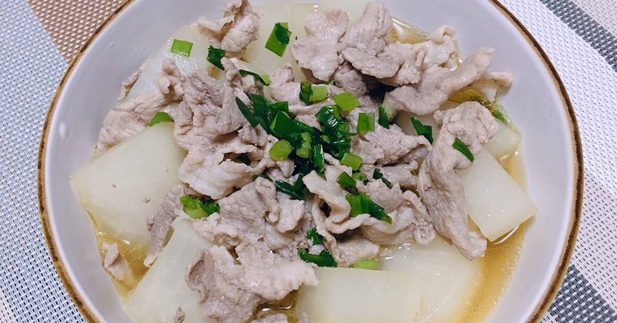 Thịt ba chỉ nấu củ cải kiểu Nhật {バター香る簡単豚バラ大根}