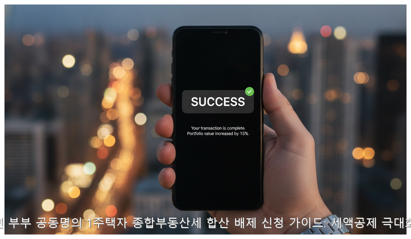 2026년 부부 공동명의 1주택자 종합부동산세 합산 배제 신청 가이드: 세액공제 극대화 전략 핵심 안내 및 분석 인포그래픽 (8)