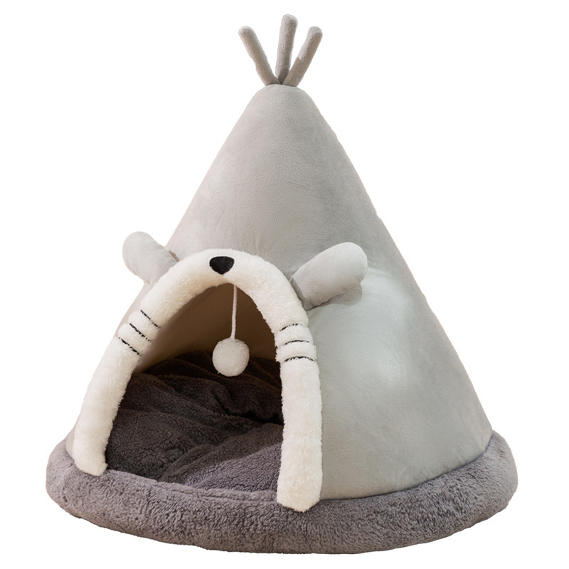 Tierbett mit Zeltform, ganzjährig nutzbar