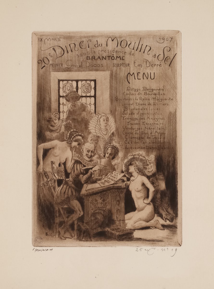 20e dîner du Moulin à Sel 18 mars 1907 sous la présidence de LÂné dOr 1907