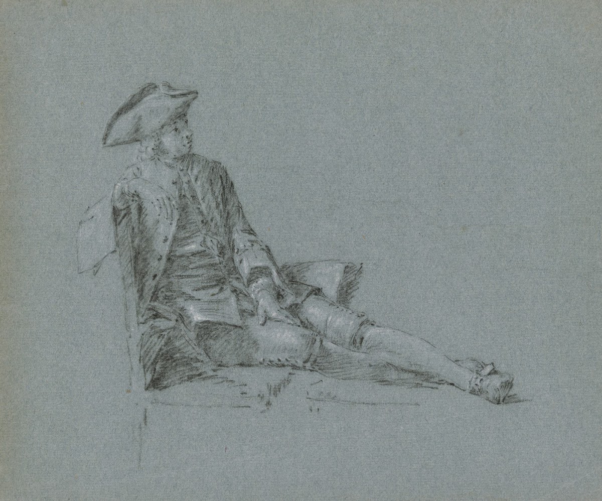 Kavalier auf einer Chaiselongue