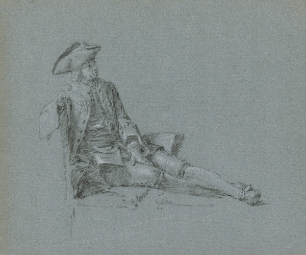 Kavalier auf einer Chaiselongue