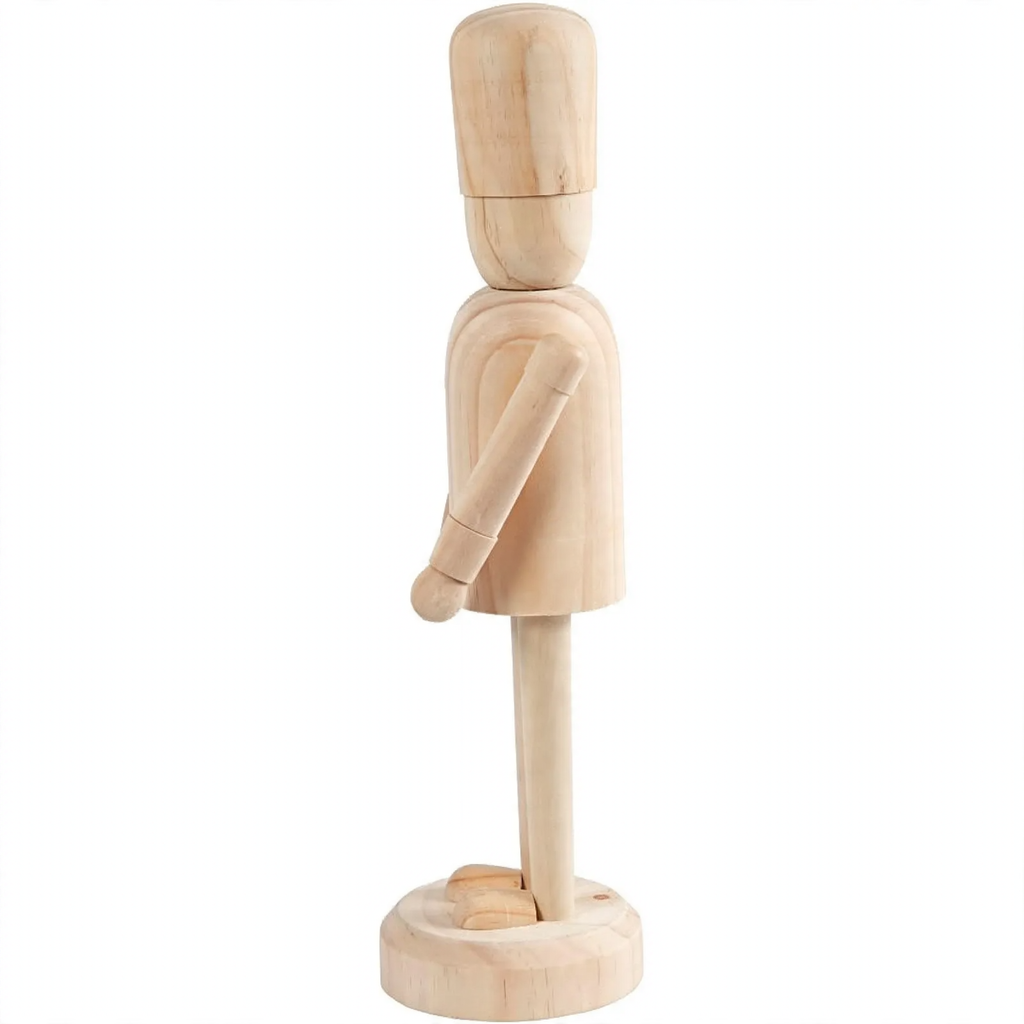 Nussknacker-Soldat aus Kiefernholz, 18 cm