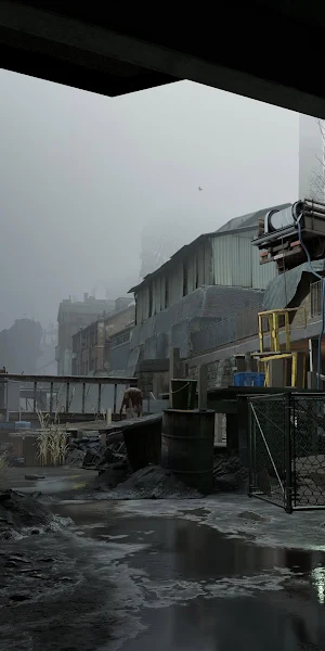 Half-Life Alyx City 17 Canal 4K Wallpaper Background