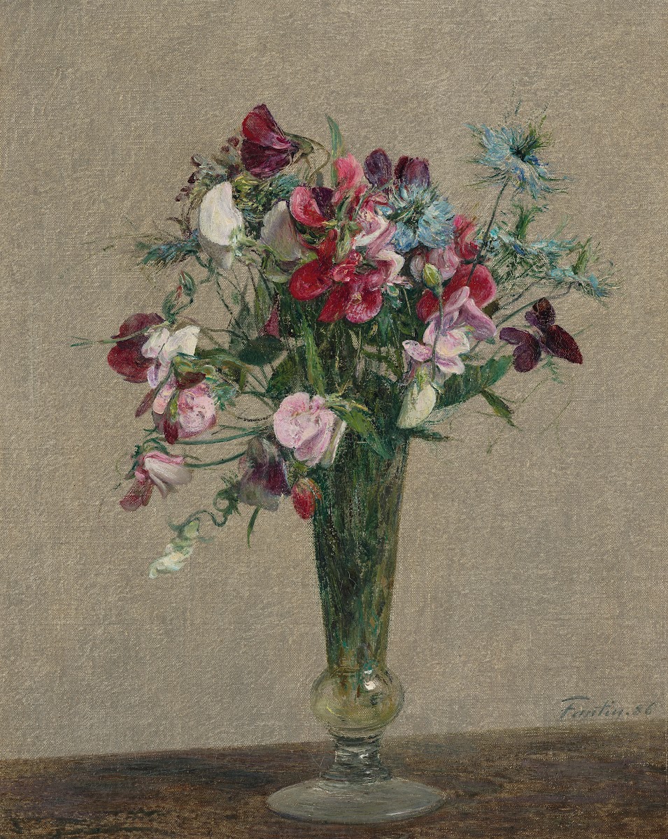 Pois de senteur et nigelles 1886