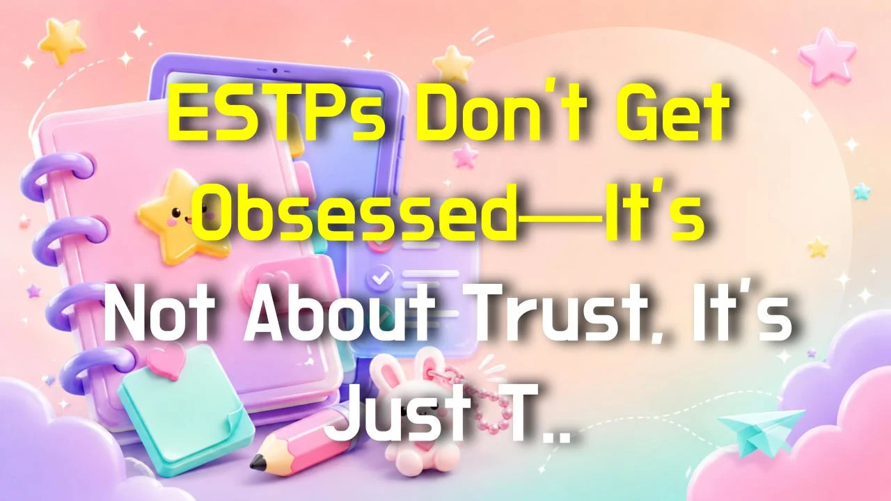 ESTPs Don’t Get Obsessed—It’s Not About Trust, It’s Just Too Much Effort