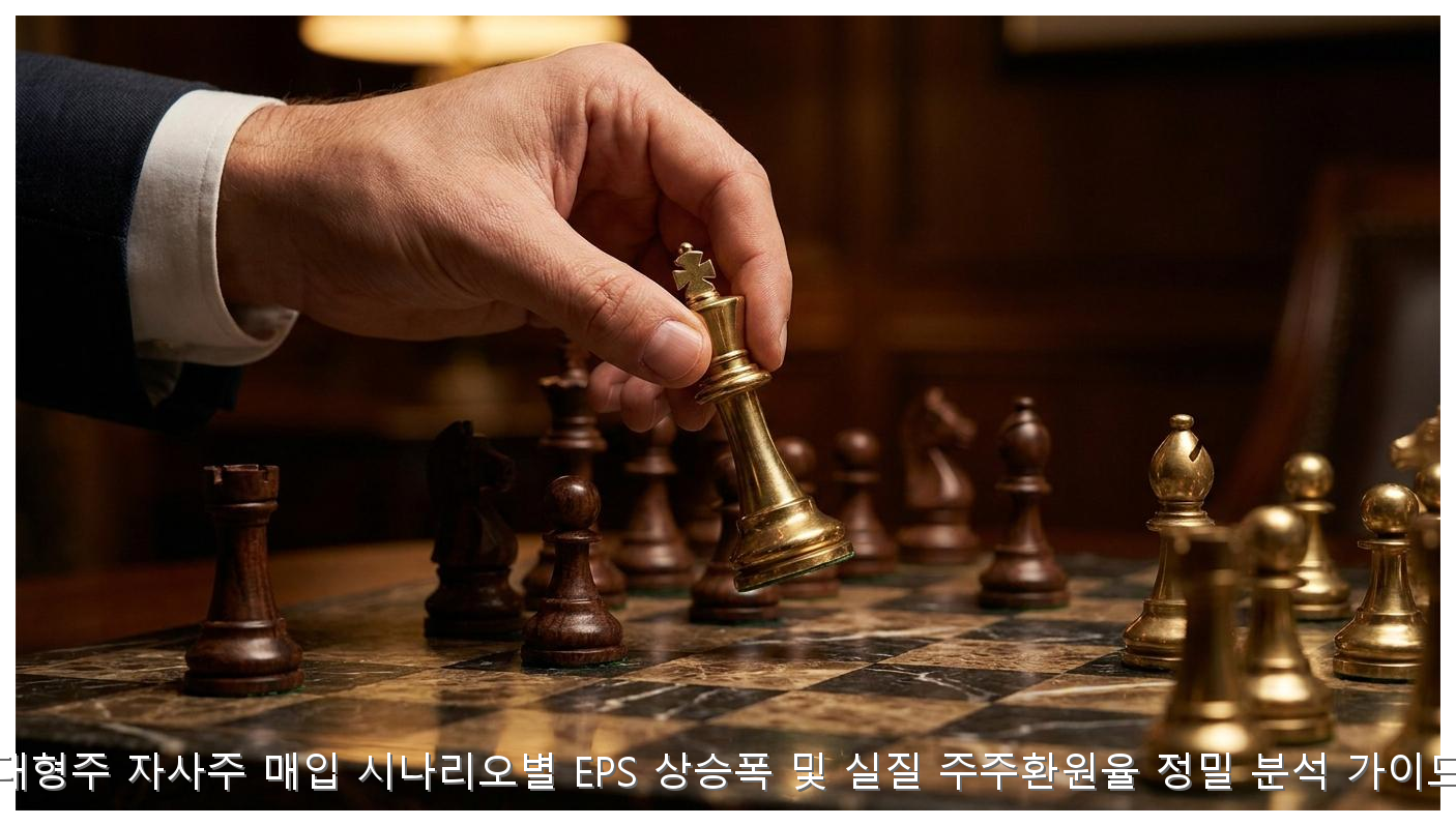 대형주 자사주 매입 시나리오별 EPS 상승폭 및 실질 주주환원율 정밀 분석 가이드 핵심 안내 및 분석 인포그래픽 (2)