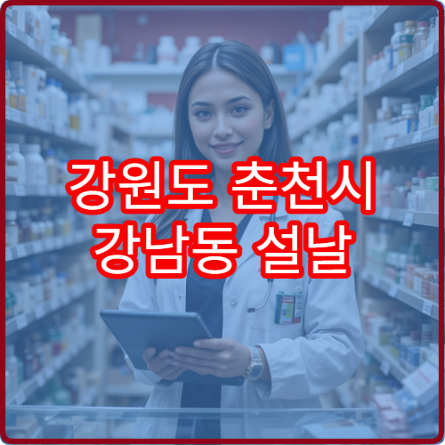 강원도 춘천시 강남동 설날 명절 당직약국 문 여는 약국 안내 정리