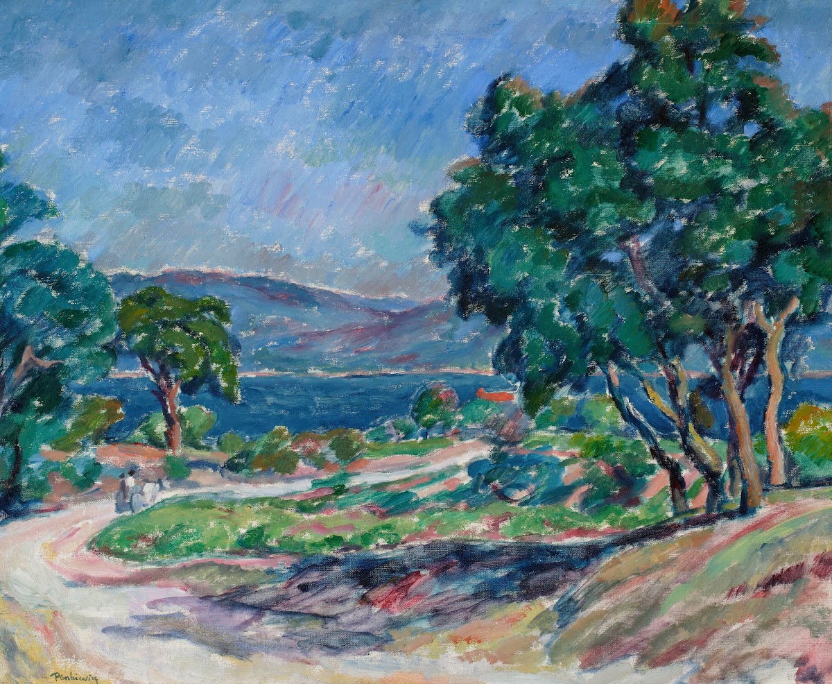 Road in Saint Tropez 1909