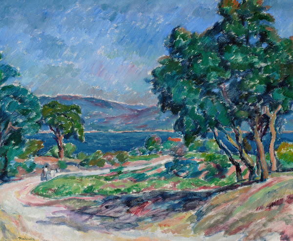 Road in Saint Tropez 1909