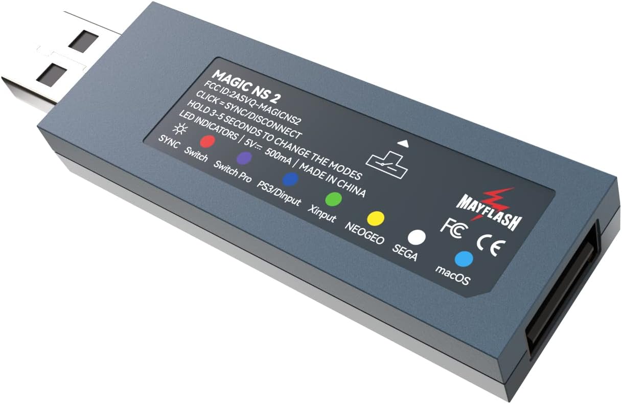Mayflash Magic-NS 2 Adaptador Bluetooth Inalámbrico Multiplataforma