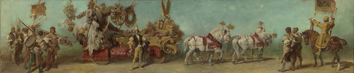 Entwurf zum Festzug 1879  Die Bekleidungsindustrie 1879