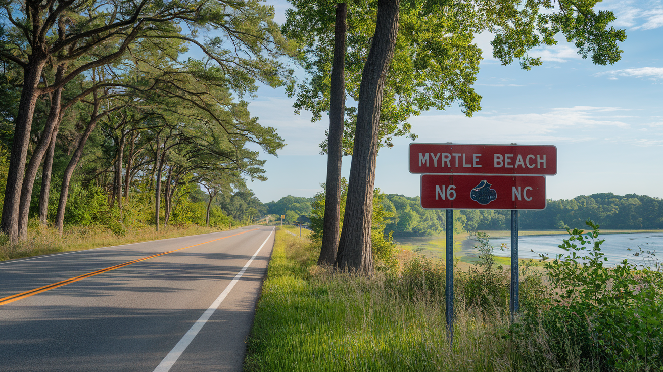 Distance and Travel Guide: Harmony NC to Myrtle Beach SC