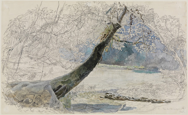 Landschaft am Seeufer 1861