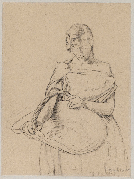 Young Woman with a Basket 1890