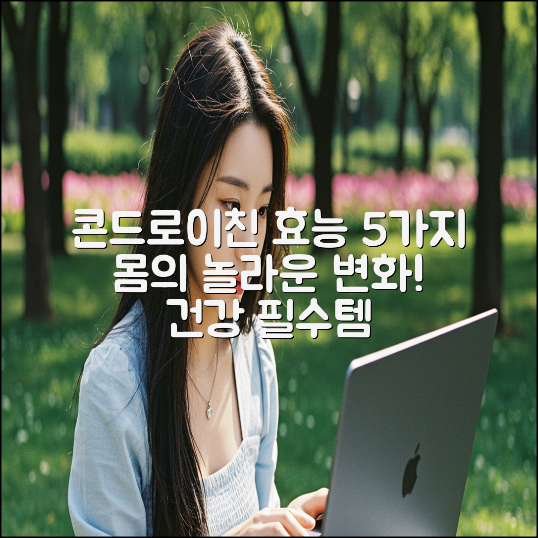콘드로이친 효능 5가지, 놀라운 변화!