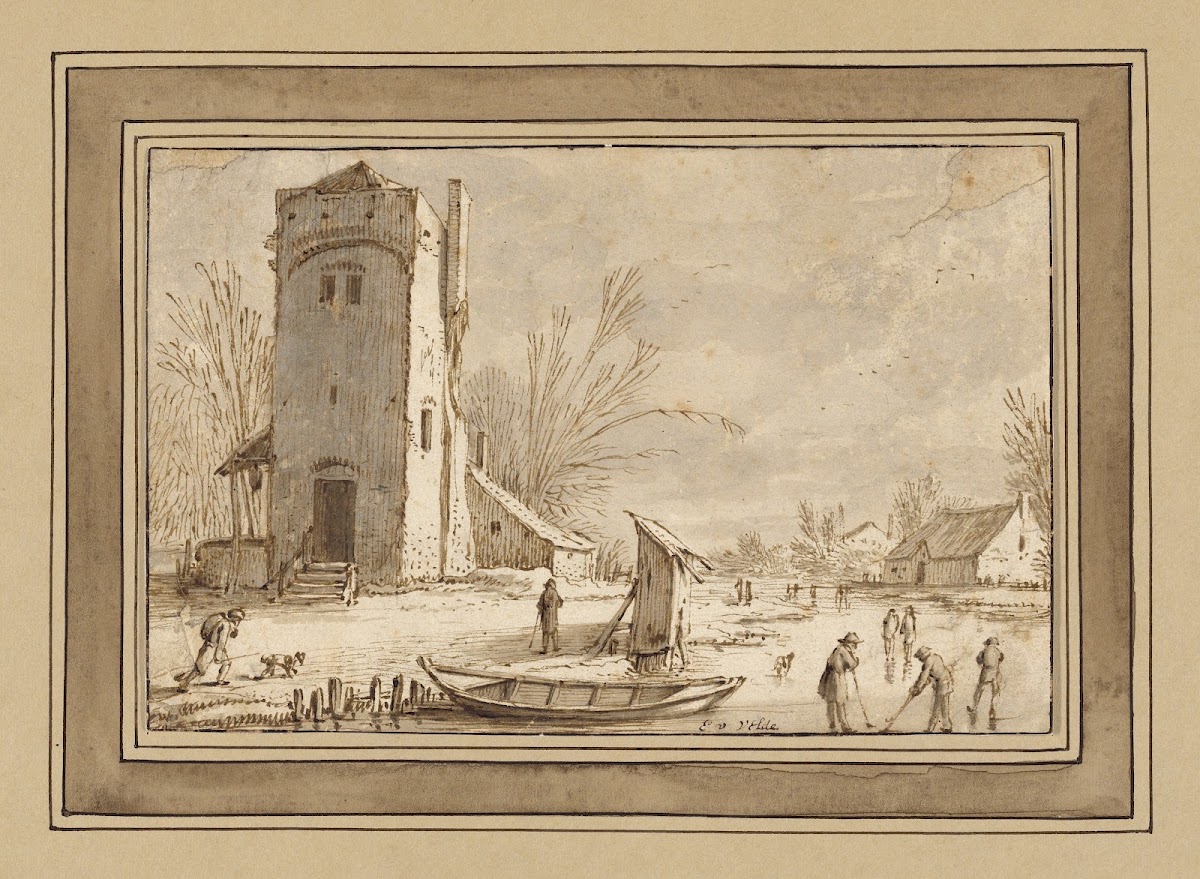 Winter Landscape With Tower 16131614
